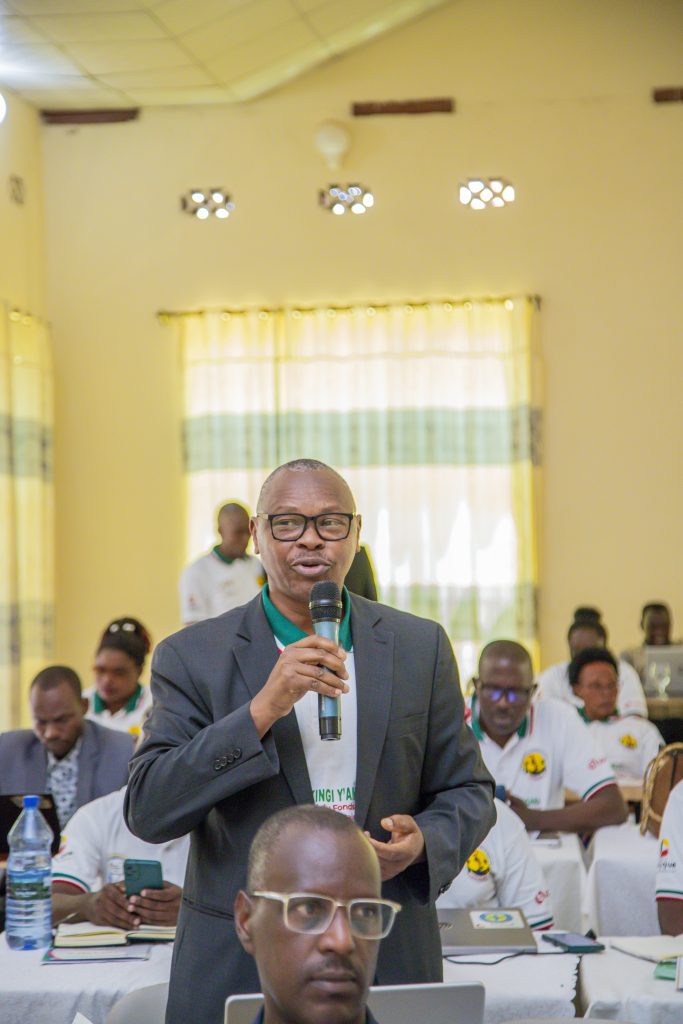 Photo de Idesbald Nsabimana, président de MUNASA et responsable du fonds commun